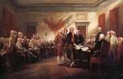 John Trumbull The Declaration of Independence 4 july 1776 painting